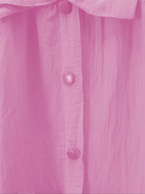 Önü Fiyonk Detaylı Parçalı Gömlek -Pembe-Gömlek-398-1026-R20