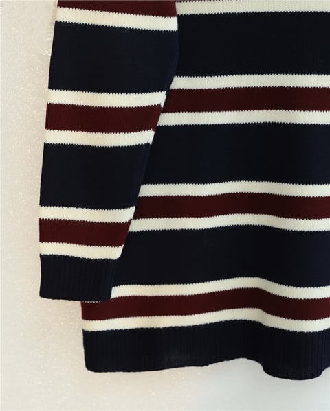 Renkli Çizgili Salaş Triko Tunik -Laci-Tunik-109-0939-R03