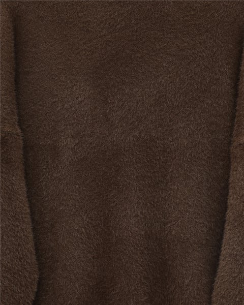 Sakallı Uzun Salaş Triko Tunik -Kahve-Tunik-295-4529-R15