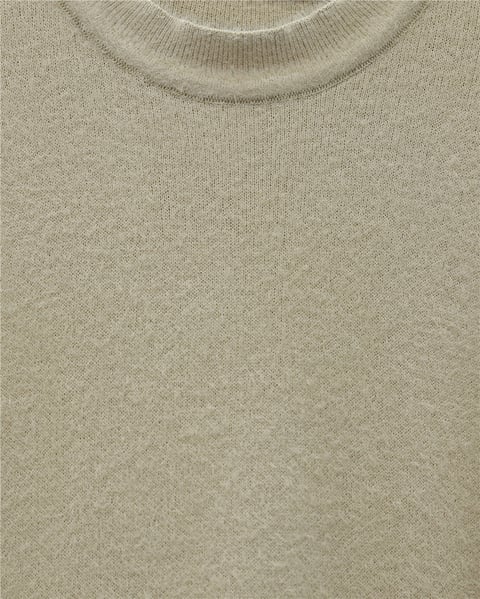 Kazak-Sakallı Uzun Salaş Triko Tunik   -Vizon-295-4529-R23