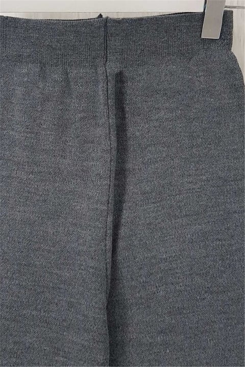 Salaş Triko Pantolon -Füme-Salaş Pantolon-295-2126-R18