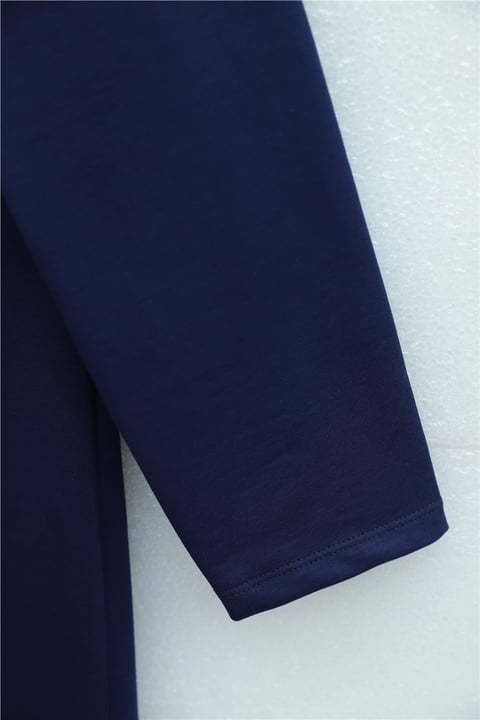 Yakalı  Düğmeli Beli Bağlamalı Penye Elbise  -Laci-Elbise-349-5326-R03