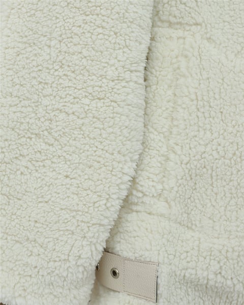 Yakası Garni Detaylı İçi Astarlı Cep Detaylı  Peluş Mont  -Bej-Mont-348-2666-R56