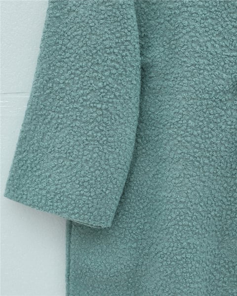 Yandan Bağlamalı Buklet Kimono   -Mint-Ceket-253-12961-R24
