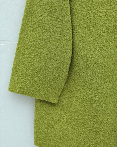 Yandan Bağlamalı Buklet Kimono   -Yağ Yeşili-Ceket-253-12961-R72