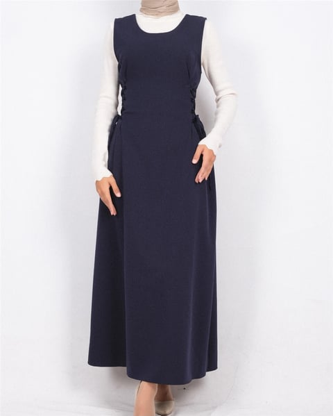 Yandan Bağlamalı Double Kumaş Jile  -Laci-Elbise-111-61602-R03