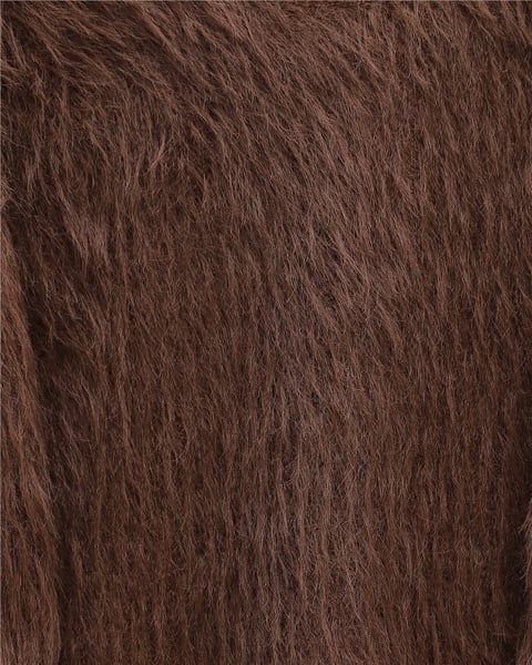 Yuvarlak Yaka Sakallı Triko Kazak -Kahve-Kazak-357-7004-R15