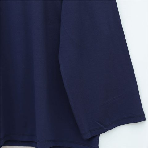 Yuvarlak Yaka Salaş Penye Tunik  -Laci-Tunik-437-10751-R03