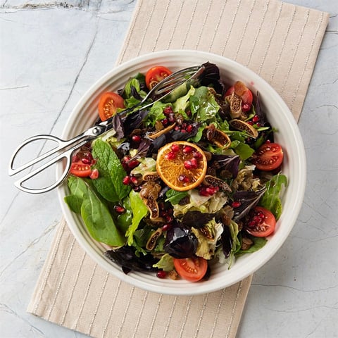 Akdeniz Yeşillikleri Salatası- Vinegret Soslu