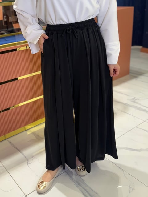 Bol Paça Oysh Pantolon Siyah