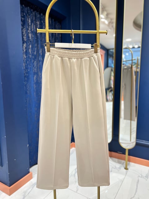 Premium Scuba Pantolon Bej