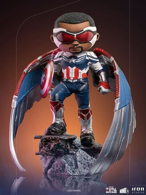 Iron Studios Captain America Sam Wilson The Falcon and the Winter Soldier MiniCo Figure
