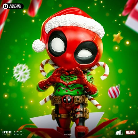 Iron Studios Deadpool Holidays Version MiniCo Figure