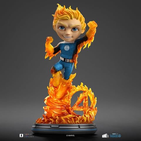 Iron Studios Human Torch Blue Suit Version MiniCo Figure