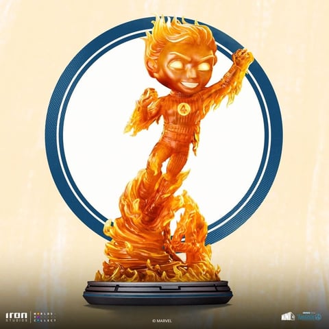 Iron Studios Human Torch The Fantastic Four First Steps MiniCo Figure