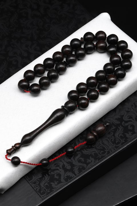 Abanoz Ağacı Tesbih 10 mm Küre Kesim
