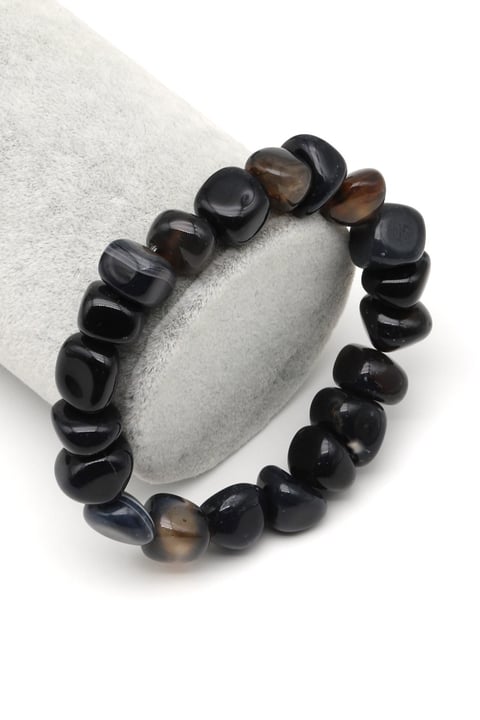 Akik Doğal Taş Bileklik 7 x 13 mm Özel Kesim - BLK-2355