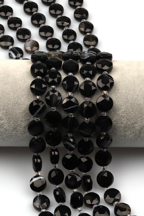 Akik Doğal Taş Dizi 5 x 10 mm Yassı Kesim