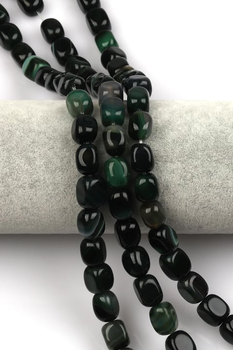 Akik Doğal Taş Dizi 8 x 12 mm Şekilsiz Kesim