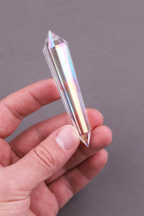 Aura Vogel Kristal 8 cm x 12 Facet