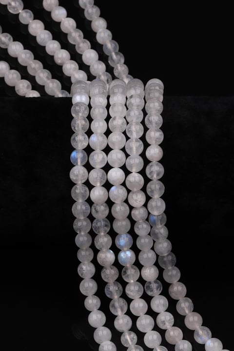 Ay Taşı AA Kalite Doğal Taş Dizi 8 mm Küre Kesim
