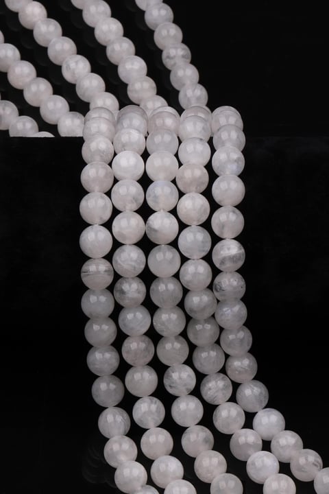 Ay Taşı Doğal Taş Dizi 8 mm Küre Kesim