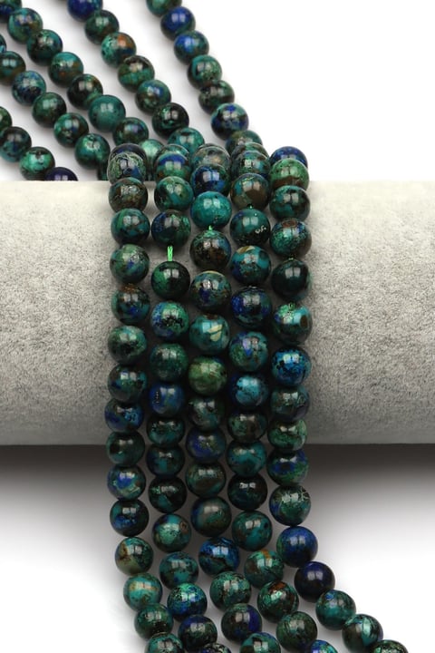 Azurit Doğal Taş Dizi 8 mm Küre Kesim - DZ-0834