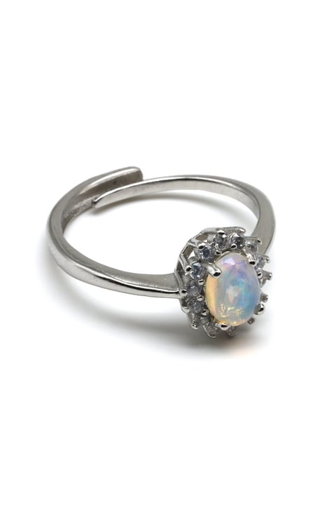 Cam Opal Ayarlanabilir Yüzük - YZK-0152