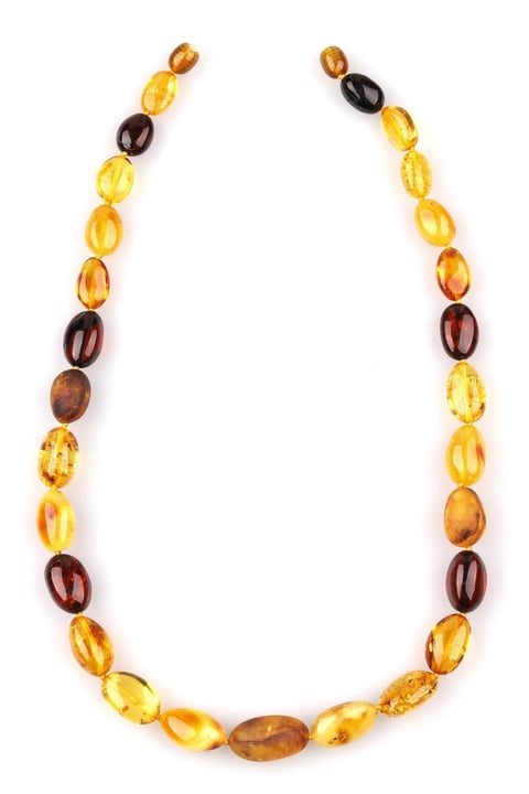 Damla Kehribar Kolye – 47 cm