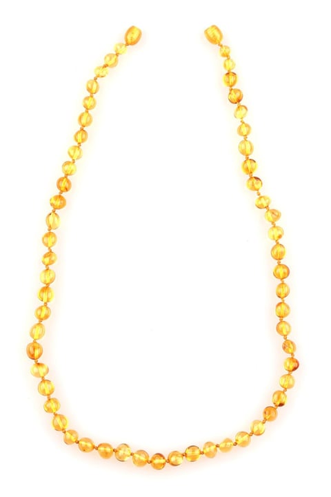 Damla Kehribar Kolye – 48 cm