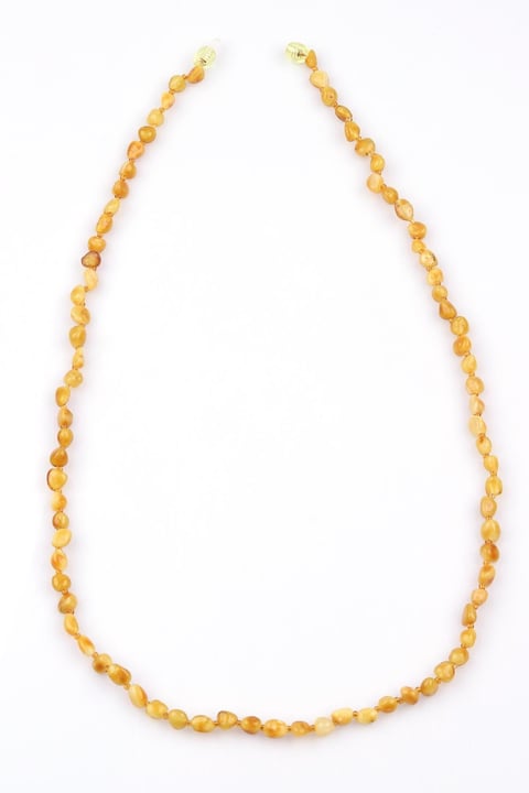 Damla Kehribar Kolye – 60 cm