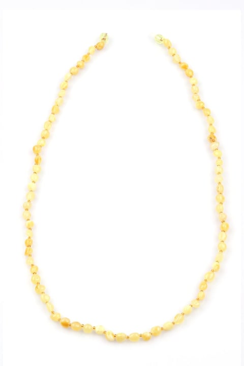 Damla Kehribar Kolye – 62 cm