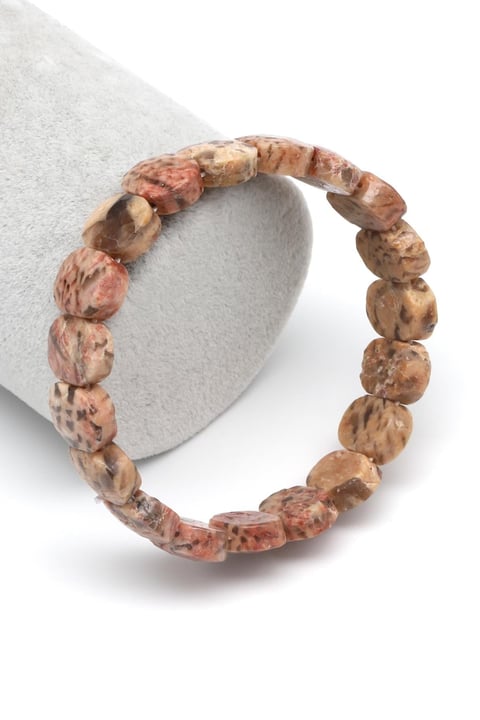 Feldispat Doğal Taş Bileklik 10 x 14 mm Özel Kesim