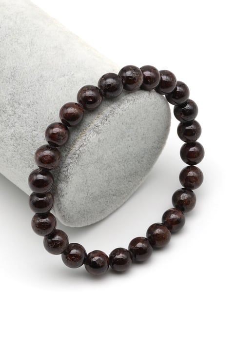 Garnet Doğal Taş Bileklik 8 mm Küre Kesim - BLK-2161