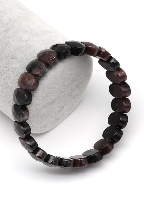 Garnet Doğal Taş Bileklik 9 x 13 mm Özel Kesim