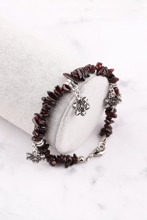 Garnet – Lal Doğal Taş Kırıktaş Bileklik