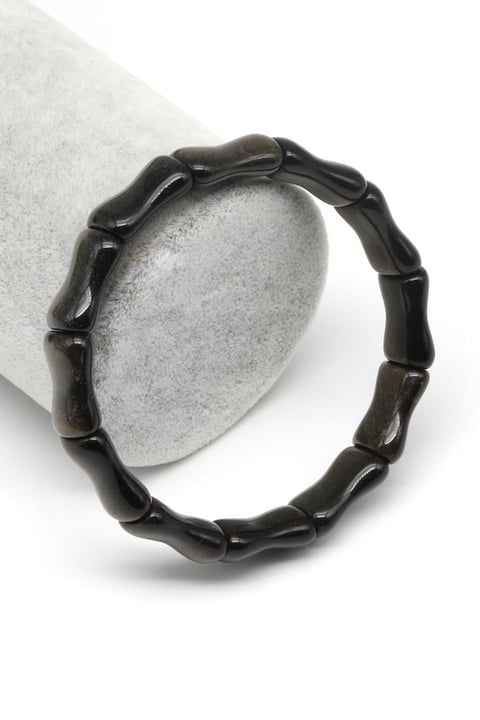 Golden Obsidyen Doğal Taş Bileklik 10 x 17 mm Özel Kesim
