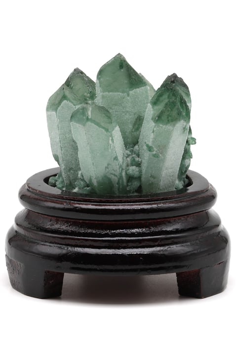 Green Kuvars Doğal Taş Standlı Parça - DT-2912