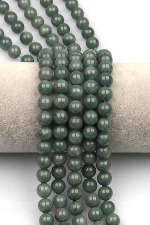 Guatemala Yeşim (A Kalite) Doğaltaş Dizi 8 mm Küre Kesim