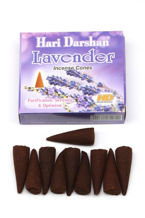 HD Tütsü Lavender - Lavanta Kokusu 10'lu Koni Tütsü