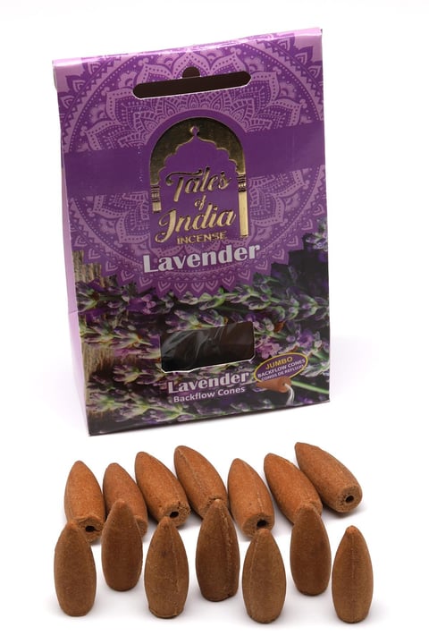 HD Tütsü Lavender - Lavanta Kokusu 14'lü Koni (Geri Akışlı) Tütsü