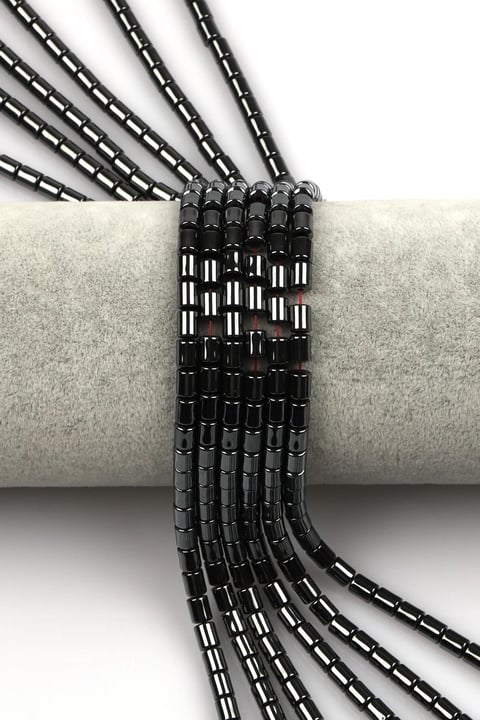 Hematit Dizi 4 x 5 mm Silindir Kesim