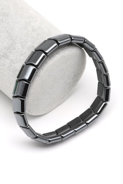 Hematit Doğal Taş Bileklik 10 x 12 mm Özel Kesim - BLK-2082