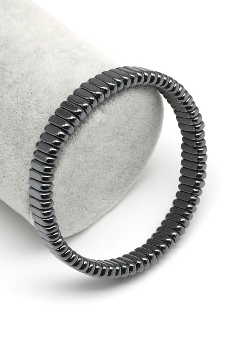 Hematit Doğal Taş Bileklik 2 x 8 mm Özel Kesim