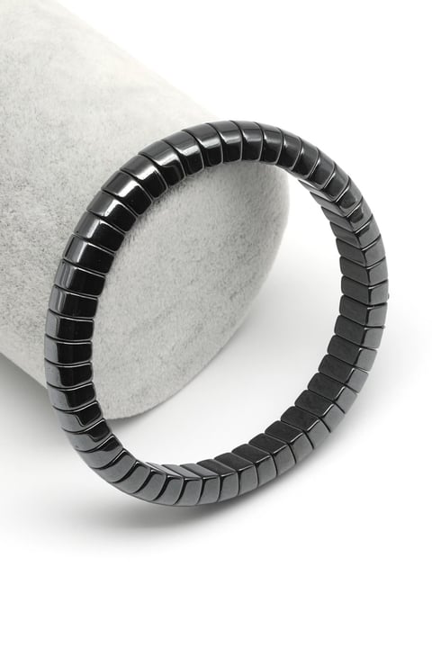 Hematit Doğal Taş Bileklik 4 x 8 mm Özel Kesim
