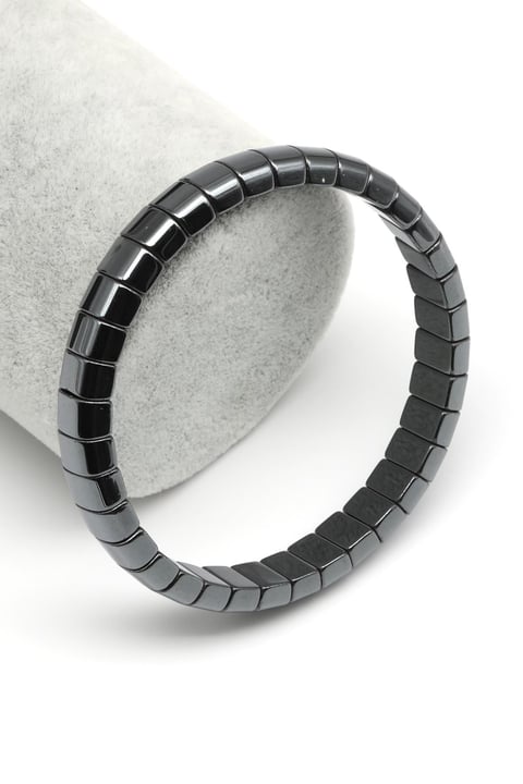 Hematit Doğal Taş Bileklik 5 x 8 mm Özel Kesim