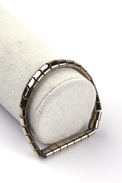 Hematit Doğal Taş Bileklik 6 x 7 mm Özel Kesim
