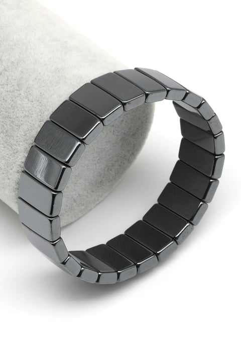 Hematit Doğal Taş Bileklik 7 x 15 mm Özel Kesim