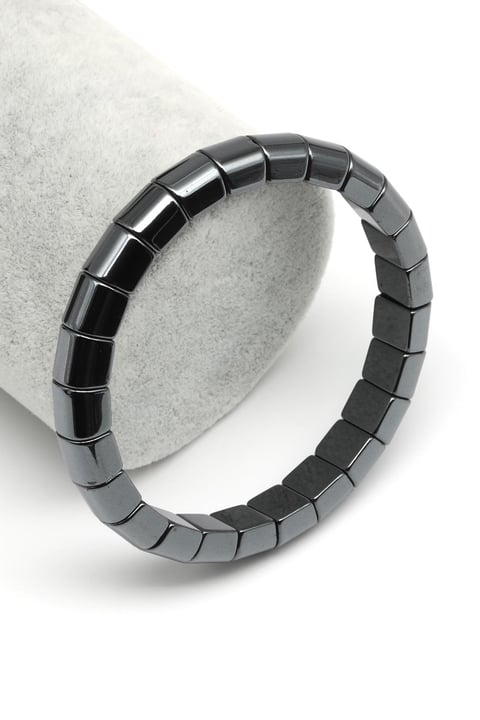 Hematit Doğal Taş Bileklik 7 x 8 mm Özel Kesim