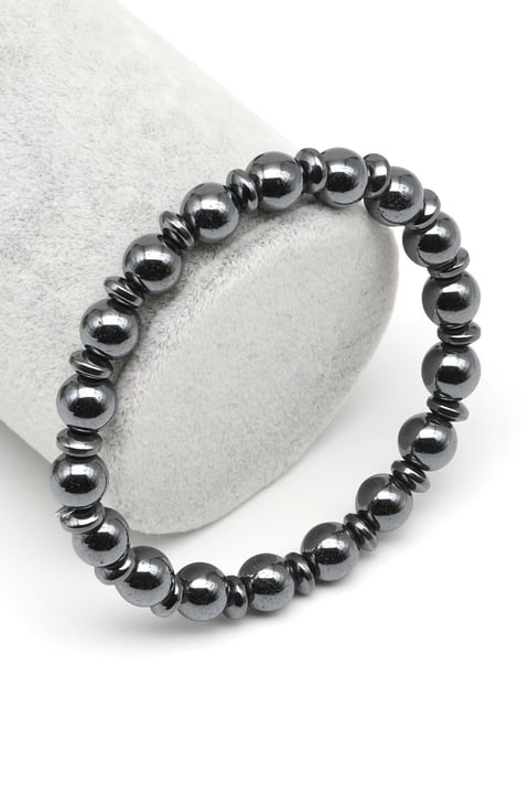 Hematit Doğal Taş Bileklik 8 mm Küre Kesim - BLK-2054